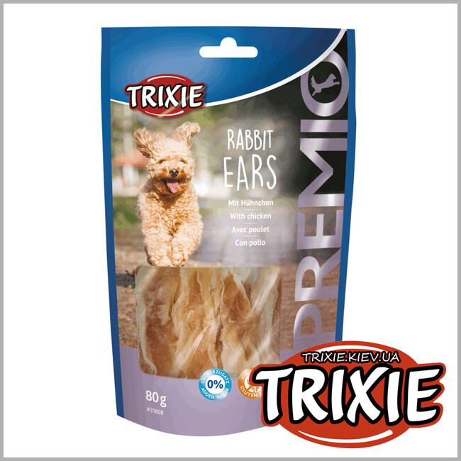 ТРИКСИ Украина - Лакомство для собак Trixie 31808 PREMIO Rabbit Ears 80г