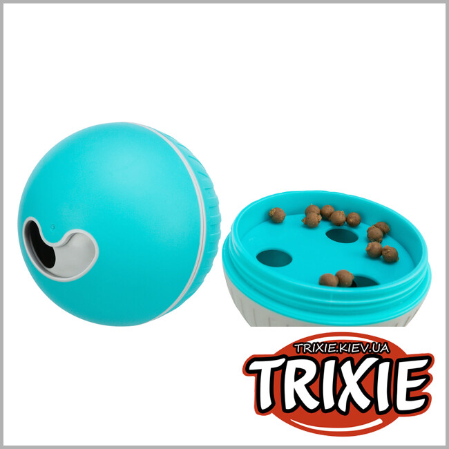 ТРИКСИ Украина - Мячик Trixie 33414 для лакомства,пластик, 7.5см, синий