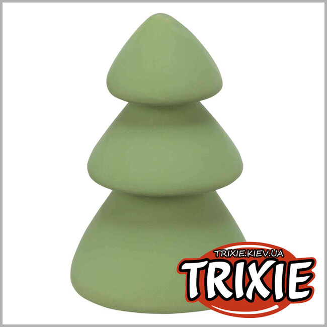 ТРИКСИ Украина - Игрушка "Новогодняя елка" для собак Trixie 92569 со звуком латекс 12 см