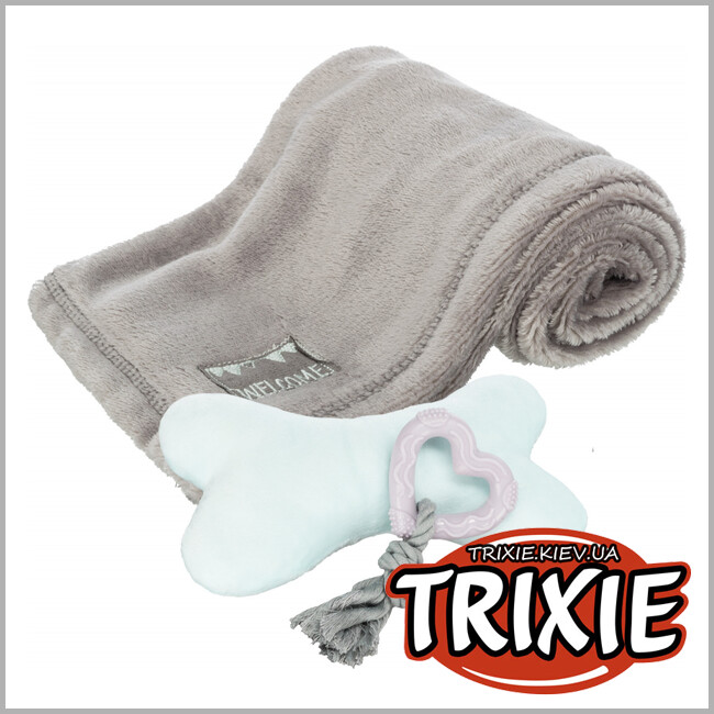 ТРИКСИ Украина - Набор для щенков Trixie Junior Puppy Set (одеяло + 2 игрушки)