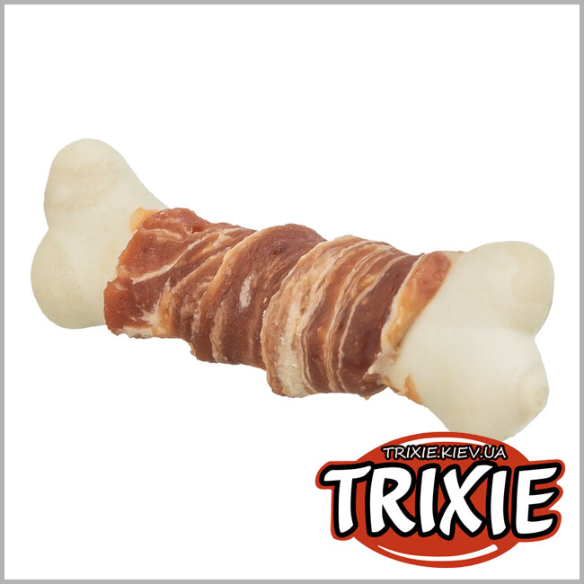 ТРИКСИ Украина - Жевательная кость для собак Trixie 315411 "Marbled Duckie" (утка/треска), 7.5см/9гр