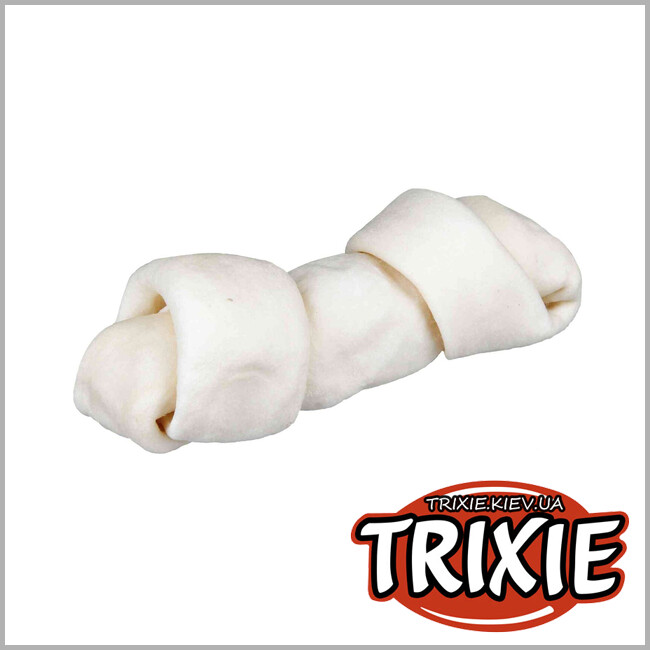 ТРИКСИ Украина - Лакомство для собак Trixie 31141 DENTA fun кость с узлами для чистки зубов 24см/240г