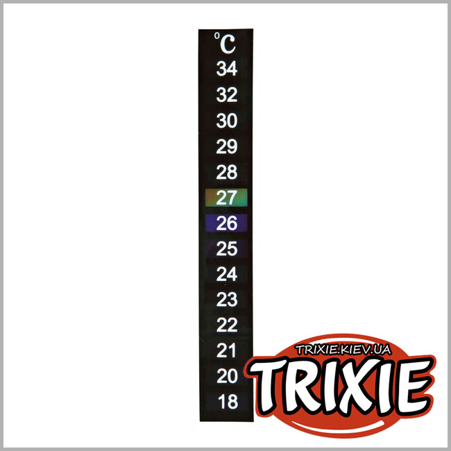 ТРИКСИ Украина - Цифровой термометр для аквариума TRIXIE (самоклеящийся 13 см)