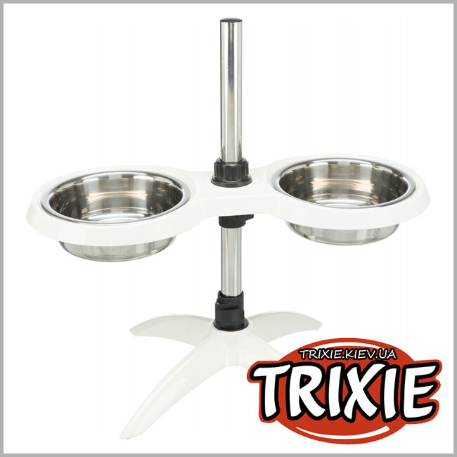 ТРІКСІ Україна - Стояк + 2 миски Trixie Dog Bar (меламін/метал 2*1.6L / 21см)