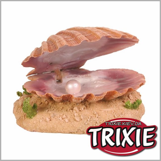ТРИКСИ Украина - Грот для рыб TRIXIE - Морская раковина с жемчужиной, 15 см