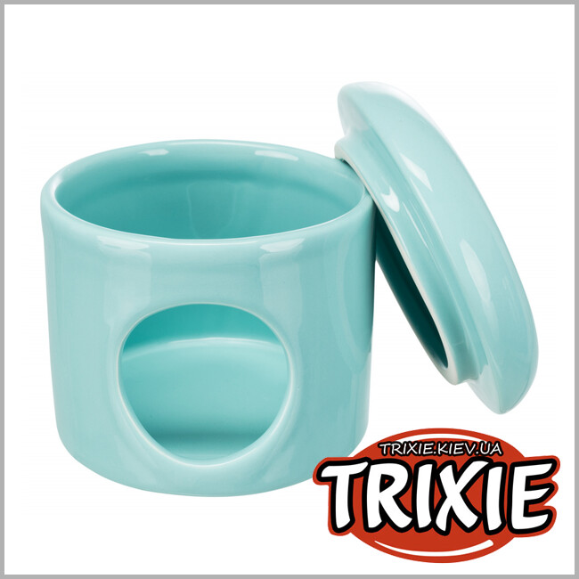ТРИКСИ Украина - Керамический домик для мышей Trixie Ceramic House (16*12см бирюза)