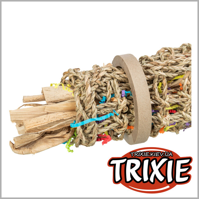 ТРИКСИ Украина - Игрушка Trixie 58722 для попугаев из водорослей, 55см