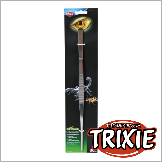 ТРИКСИ Украина - Щипцы для кормления рептилий TRIXIE Feeding Tweezers (прямые 30см)