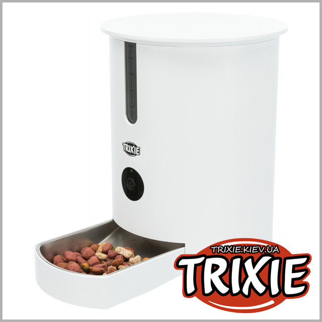 ТРИКСИ Украина - Кормушка автоматическая с камерой и микрофоном Trixie TX9 Smart Automatic Food Dispenser ( 2.8л / 22*28*22см)