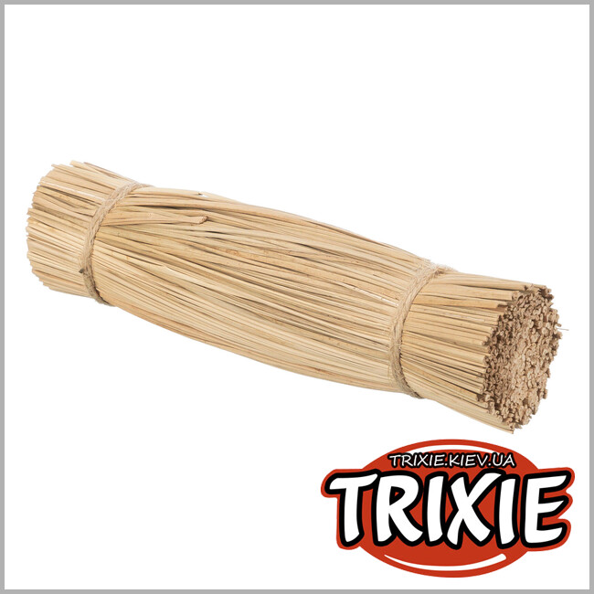 ТРИКСИ Украина - Игрушка для грызунов Trixie 61915 Пучок травы с джутом диаметр 3,5 16 см