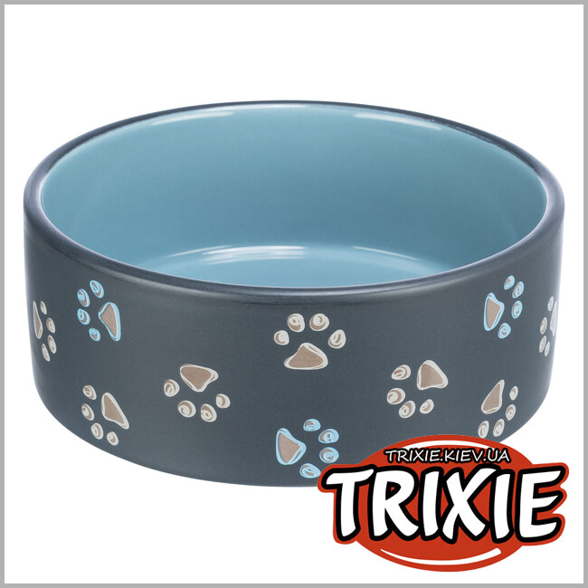 ТРИКСИ Украина - Керамическая миска Trixie Jimmy Ceramic Bowl (керамика 0.3л/o12см)
