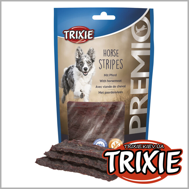 ТРИКСИ Украина - Лакомство для собак Trixie 31855 PREMIO Horse Stripes конина 11см / 100г