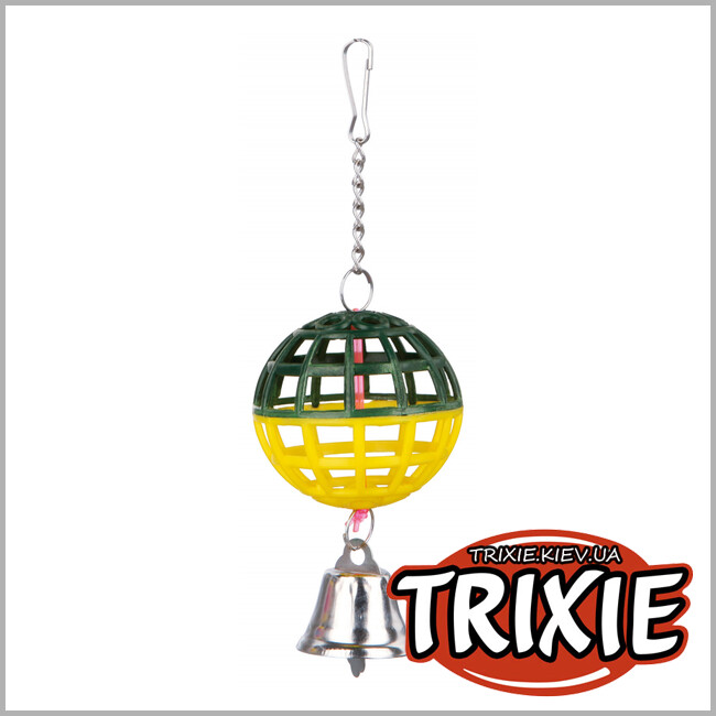 ТРИКСИ Украина - Пластиковый шарик с колокольчиком для птиц TRIXIE (7 см)