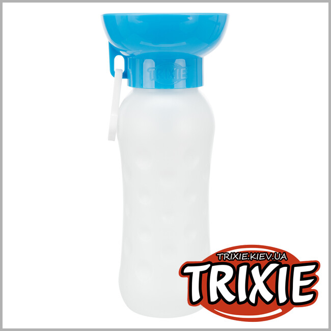 ТРИКСИ Украина - Бутылка дорожная с поилкой TRIXIE Bottle with Drinking Bowl (550ml)