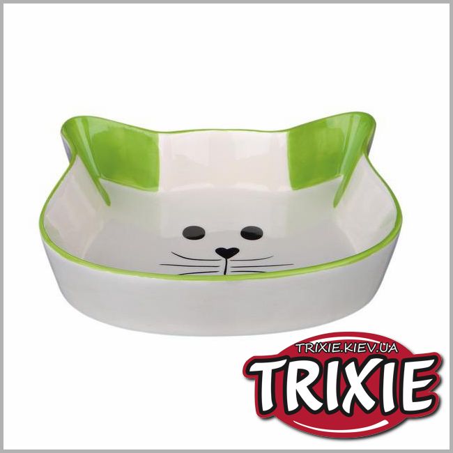 ТРИКСИ Украина - Миска керамическая TRIXIE Cat face (250ml / 12 cm)