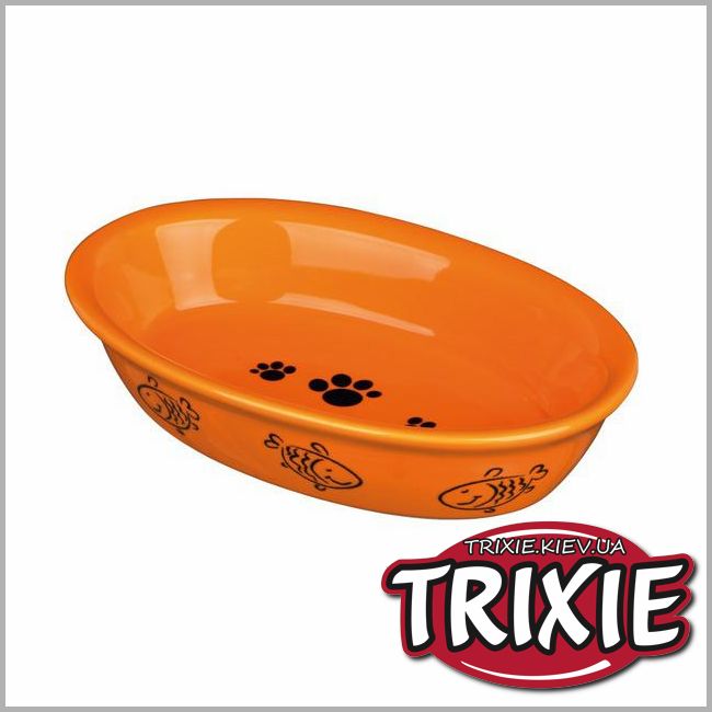 ТРИКСИ Украина - Миска для кошки Trixie Ceramic Bowl (10*15cm / 0.2L)