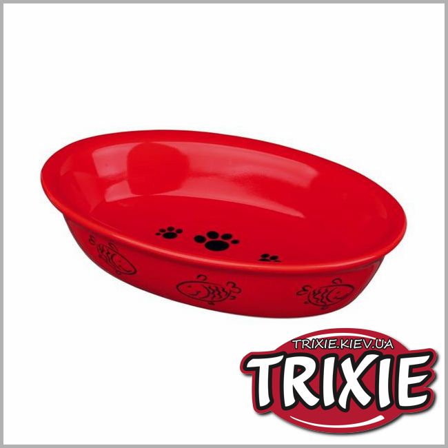 ТРИКСИ Украина - Миска для кошки Trixie Ceramic Bowl (10*15cm / 0.2L)