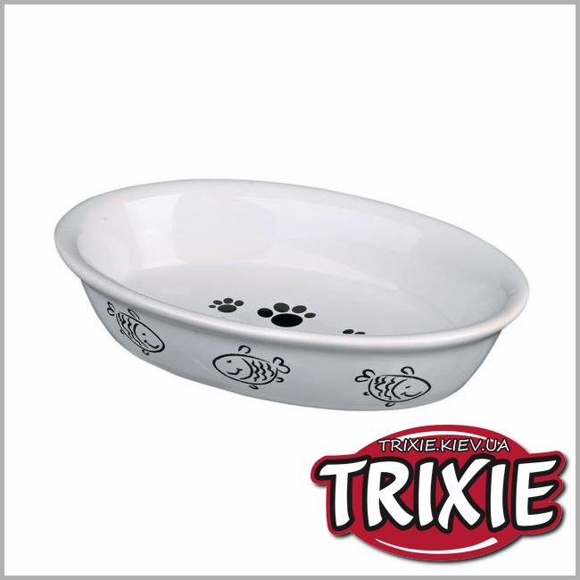 ТРИКСИ Украина - Миска для кошки Trixie Ceramic Bowl (10*15cm / 0.2L)