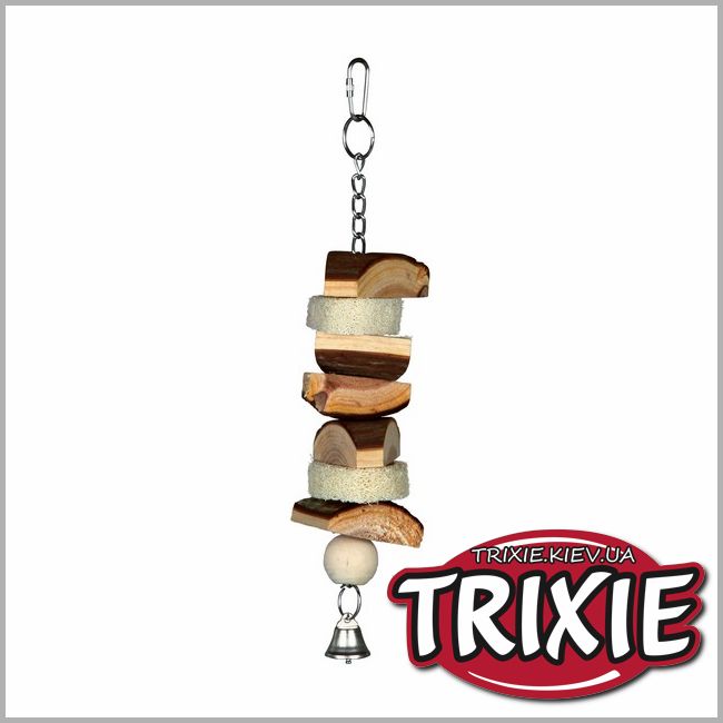 ТРИКСИ Украина - Игрушка для птиц TRIXIE, с колокольчиком (33 см)