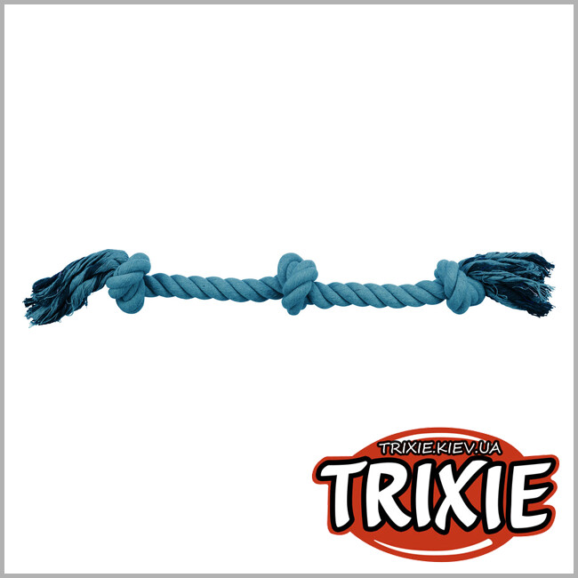 ТРИКСИ Украина - Игровой канат Trixie 32831 с узлами, 70см, петроль