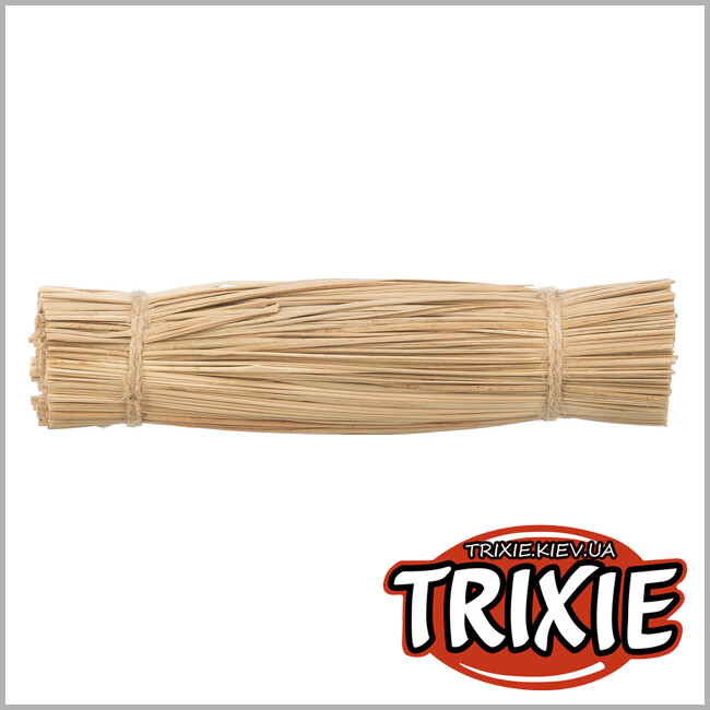 ТРИКСИ Украина - Игрушка для грызунов Trixie 61915 Пучок травы с джутом диаметр 3,5 16 см