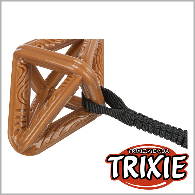ТРИКСИ Украина - Игрушка ромб CityStyle Trixie 34728 на эластичной веревке, ПГ, 18см/38см