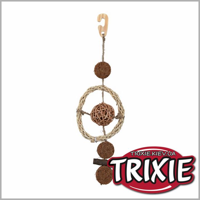 ТРИКСИ Украина - Игрушка на сизалевой веревке для птиц TRIXIE