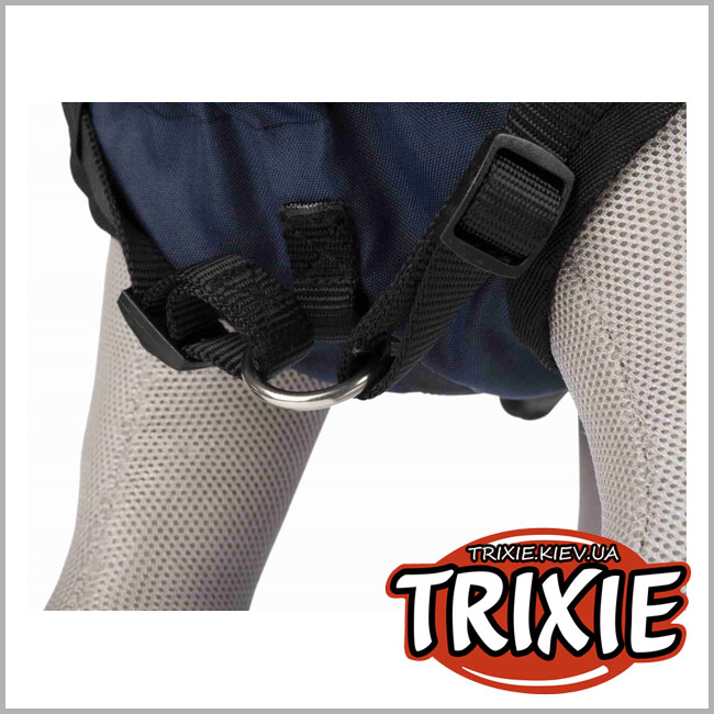 ТРИКСИ Украина - Попона TRIXIE - Duo со шлейкой ( L: 55 см, синяя)