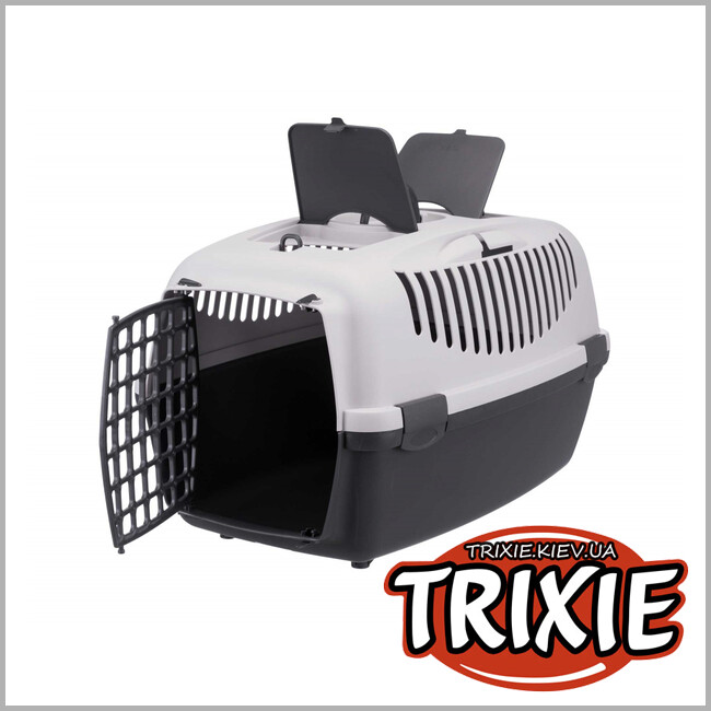 ТРИКСИ Украина - Переноска Trixie Capri Transport Box 3 (40*38*61см серый )