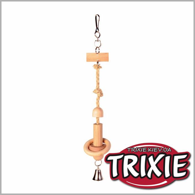 ТРИКСИ Украина - Кольцо деревянное с колокольчиком для птиц TRIXIE