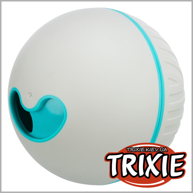 ТРИКСИ Украина - Мячик Trixie 33415 для лакомства,пластик,11см, серый
