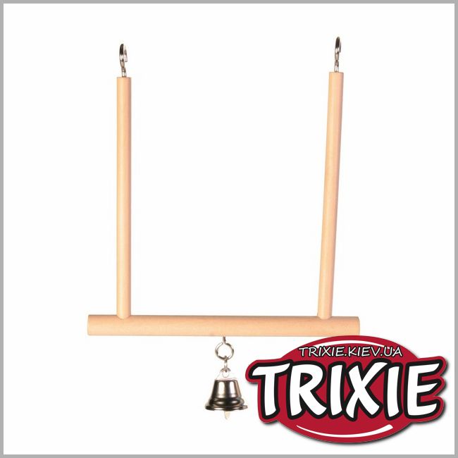 ТРИКСИ Украина - Качели с колокольчиком для птиц TRIXIE (12 × 13 см)