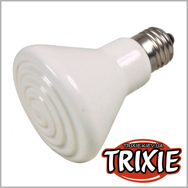 ТРИКСИ Украина - Инфракрасная керамическая лампа для террариума TRIXIE (Размер: 75х100мм, Производительность: 100Вт)
