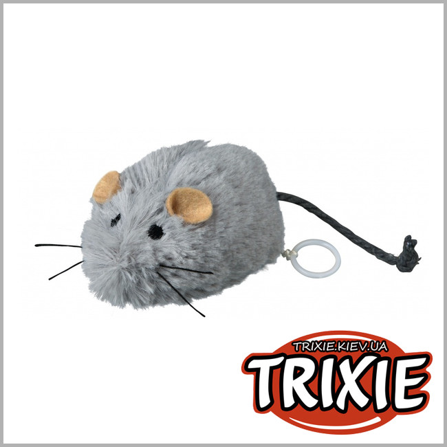ТРИКСИ Украина - Мышь заводная для кошки TRIXIE (плюш 8.5см)