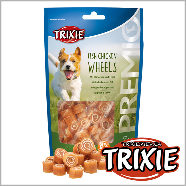 ТРИКСИ Украина - Лакомство для собак Trixie 31748 PREMIO Fish Chicken Wheels курица/рыба 75г