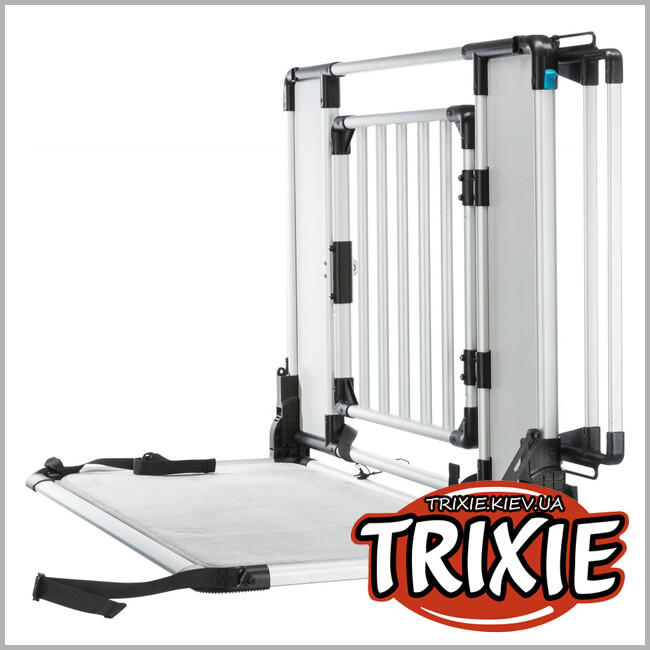 ТРИКСИ Украина - Универсальная решетка TRIXIE в авто (94–114х69 см, серебро/черный)
