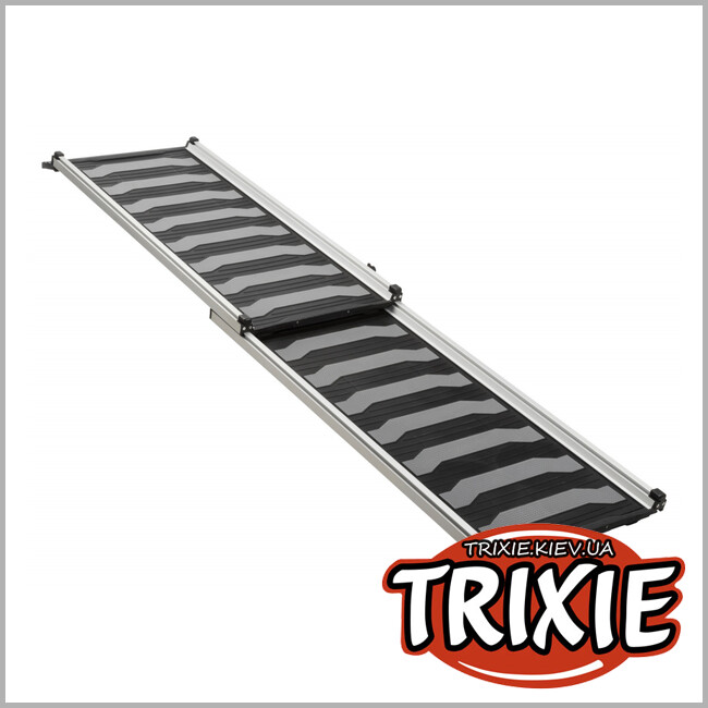 ТРИКСИ Украина - Пандус складной Petwalk-TRIXIE (40 х 102–170 см, 6,2 кг, до 100 кг, черный/серый)