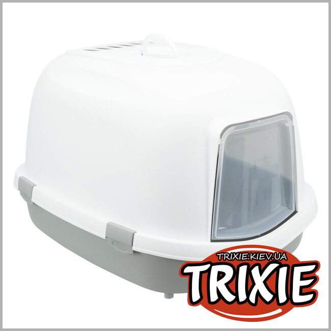 ТРИКСИ Украина - Туалет-домик для кота Primo XXL-TRIXIE (56х47х71см, серый/белый)