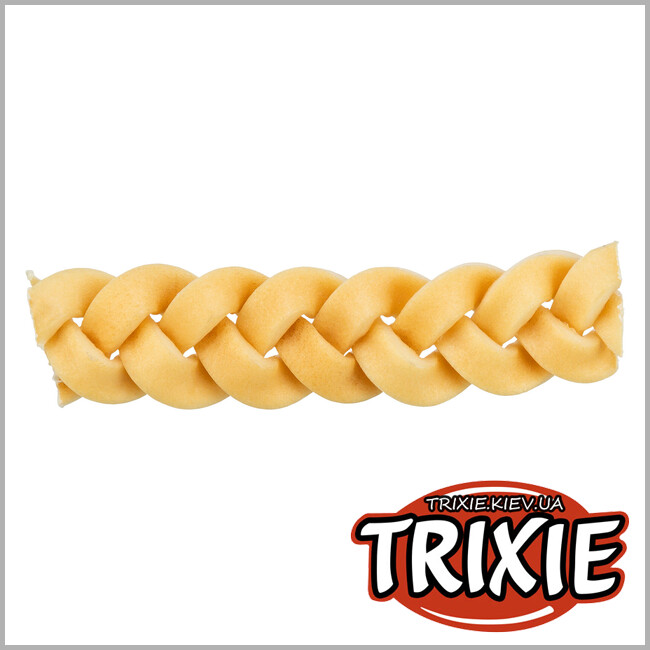 ТРИКСИ Украина - Лакомство для собак Trixie 27153 кожа головы буйвола плетеная/сушеная, 12см/200гр