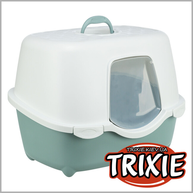 ТРИКСИ Украина - Туалет-домик Trixie 40570 для кота "Davio Top", 56х39х39см, зеленый/белый