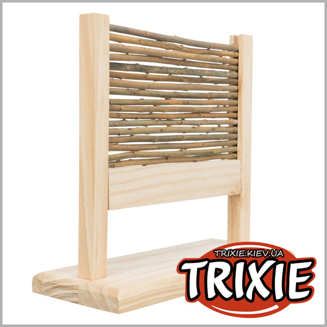 ТРИКСИ Украина - Набор для аджилли с кольцом для грызунов Trixie 61910 (дерево/ива), 28х26х11см