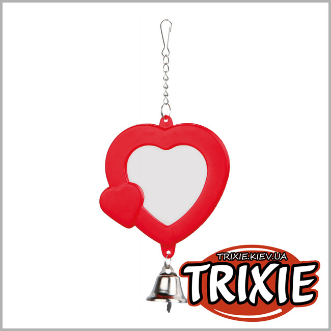 ТРИКСИ Украина - Зеркало-сердечко для птиц TRIXIE (7 см)