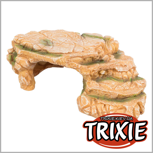 ТРИКСИ Украина - Скальное плато/грот Trixie 76325 с пещерой (полиэфирная смола), 25х8х18см