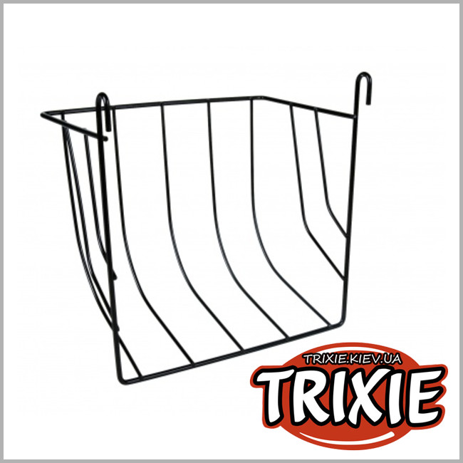 ТРИКСИ Украина - Кормушка для грызунов металлическая для сена /салата Trixie (Размер: 22см)