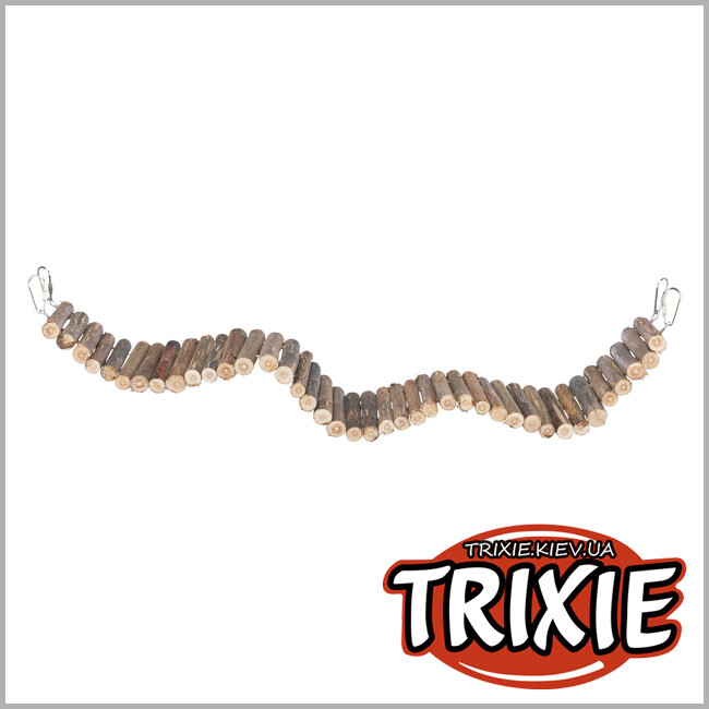 ТРИКСИ Украина - Подвесной мост Trixie 51700 для птиц ивовый 61 х 8 см
