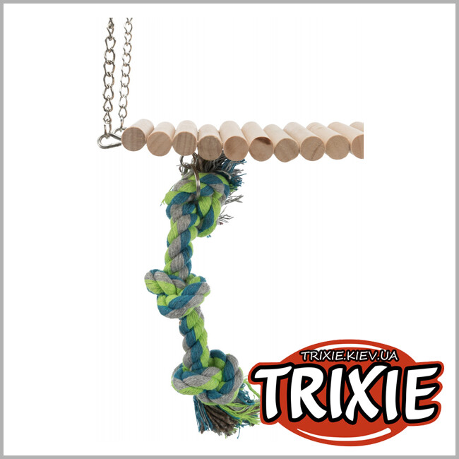 ТРИКСИ Украина - Подвесной мост для грызунов Trixie ( дерево 30*17*9 см )