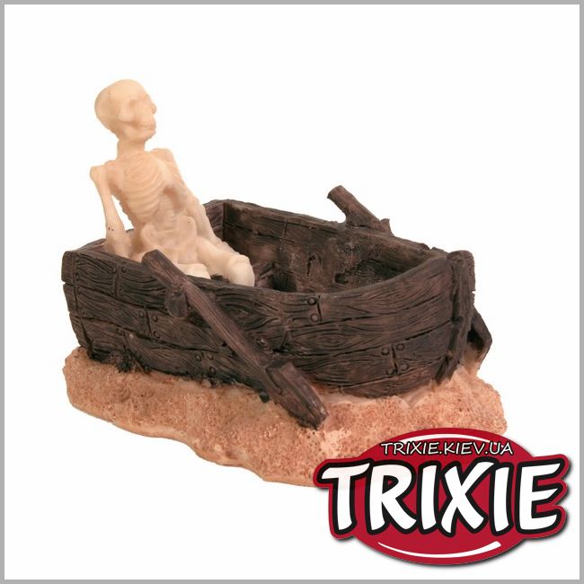 ТРИКСИ Украина - Грот для рыбок TRIXIE - Скелет в лодке