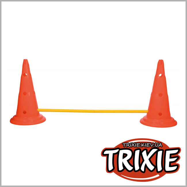 ТРИКСИ Украина - Набор препятствий Dog Activity-TRIXIE (пластик, 23 × 30см/78см, оранж/жёлтый)