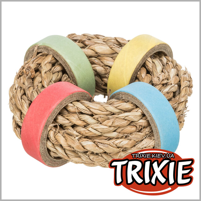ТРИКСИ Украина - Кольцо-игрушка для грызунов Trixie 61826 из водорослей, 8см