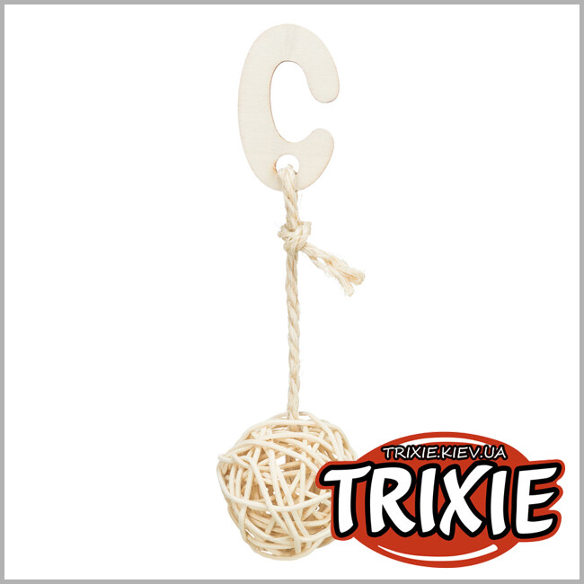 ТРИКСИ Украина - Пули Trixie 51693 из ротанга и колокольчиком, 24см
